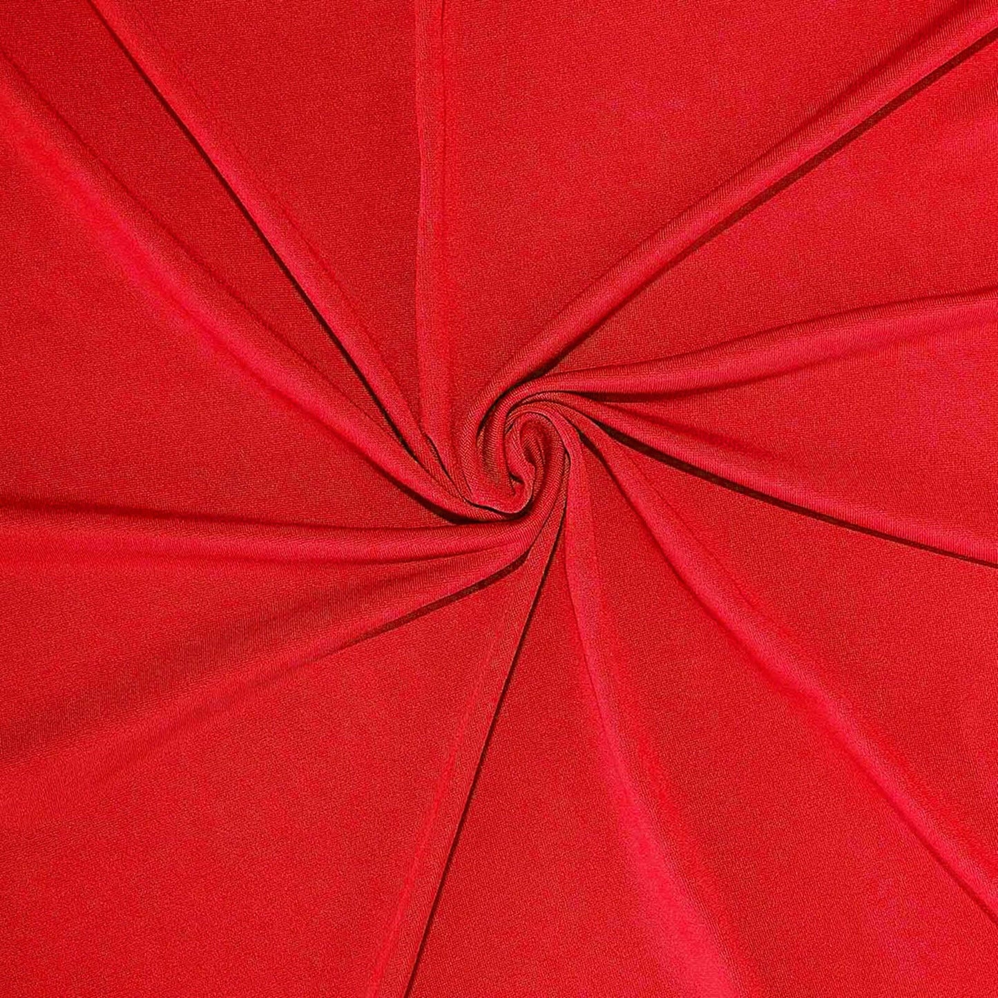 Red 4-Way Stretch Spandex Event Curtain Drapes, Wrinkle Free Backdrop Event Panel with Rod Pockets - 5ftx16ft