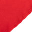 Cotton Blend 108" Round Tablecloth Red - Wrinkle-Resistant Design