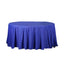Polyester 108" Round Tablecloth Royal Blue - Wrinkle-Resistant Table Cover