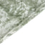 Crushed Velvet Fitted Rectangular 6ft Table Cover Sage Green - Wrinkle-Free Stretchy Tablecloth