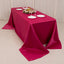 Lamour Satin 90"x132" Rectangle Tablecloth Fuchsia - Soft & Silk-Like Seamless Table Cover