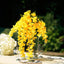5 Pack 44" Silk Hanging Wisteria Flower Garland Vines in Yellow, 3 Strands in 1 Bush