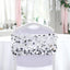 5 Pack Big Payette Sequin 13"x10" Chair Sash Bands Silver - Stylish Glittering Decor for Weddings & Gatherings