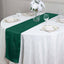 Taffeta 12"x108" Table Runner Hunter Emerald Green - Accordion Crinkle Design
