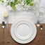 10-Pack Plastic Dinner Plates White with TrÃ¨s Chic Rose Gold Rim - Perfect Disposable Party Plates 10"