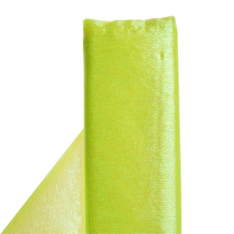 54" x 10 Yards Yellow Glossy Polyester Fabric Roll