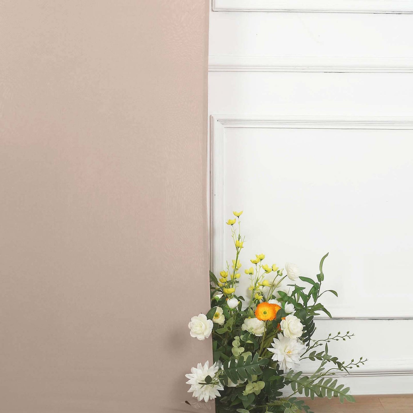 6ft Matte Nude Spandex Fitted Chiara Backdrop Stand Cover For Round Top Wedding Arch