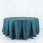 Polyester 108" Round Tablecloth Peacock Teal - Wrinkle-Resistant Table Cover