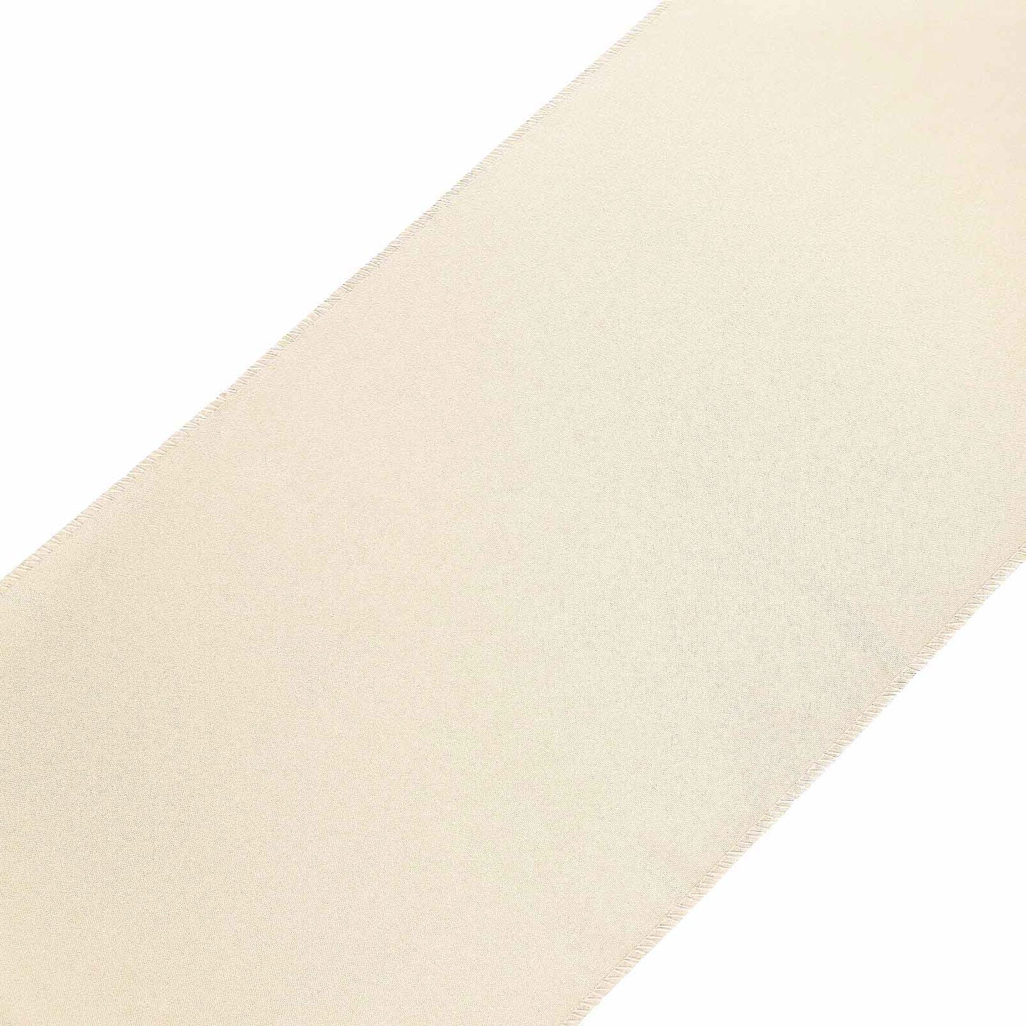 Polyester 12"x108" Table Runner Beige - Durable & Wrinkle-Resistant Table Decor