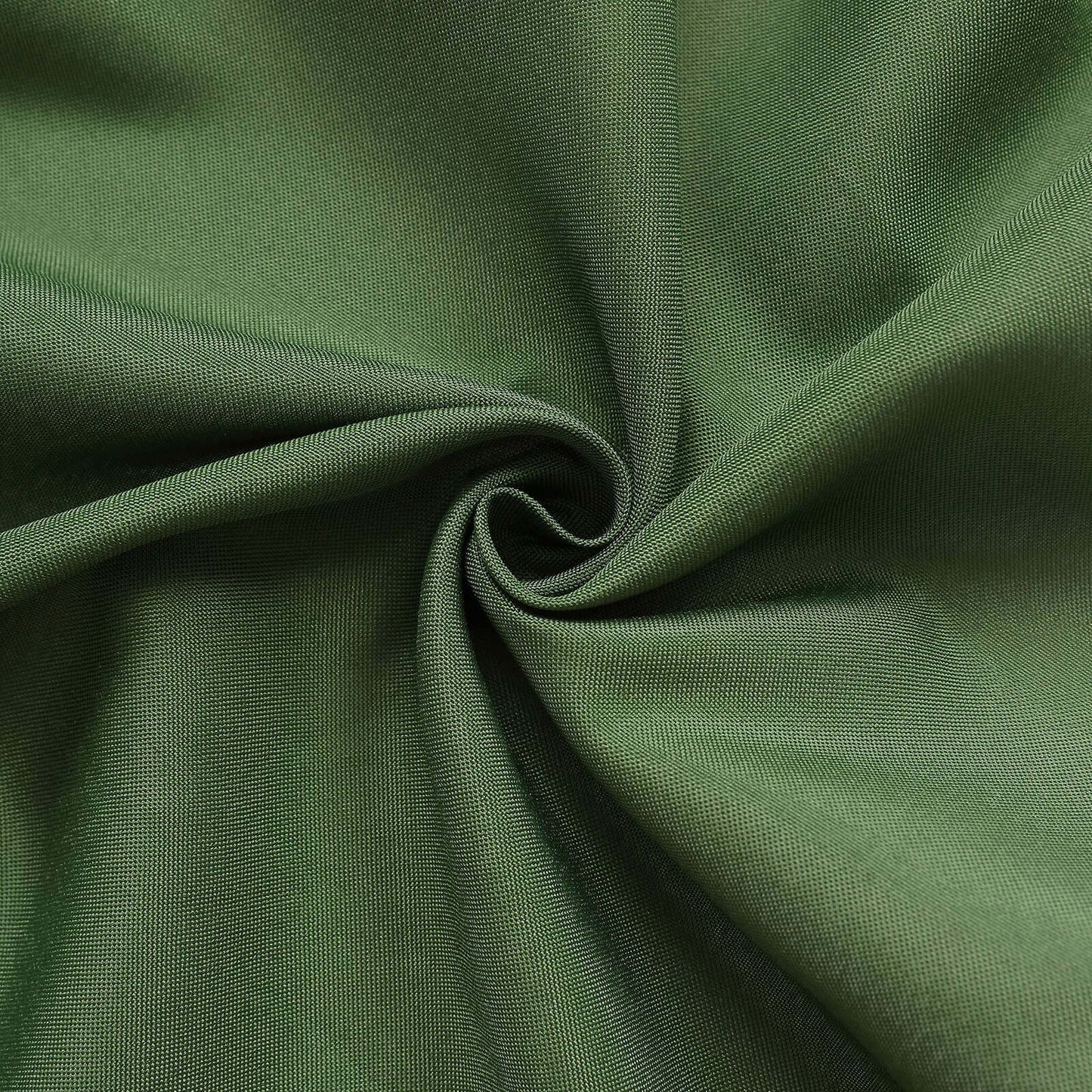 2 Pack Olive Green Polyester Event Curtain Drapes, 10ftx8ft Backdrop Event Panels With Rod Pockets 130 GSM