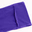 5 Pack Spandex Chair Sashes Purple with Gold Rhinestone Buckles - Reusable Four-Way Stretch Sash Bands 5"x14"