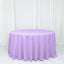 Polyester 132" Round Tablecloth Lavender Lilac - Seamless Chic Table Cover