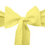 5 Pack Polyester Chair Sashes Yellow 6"x108"