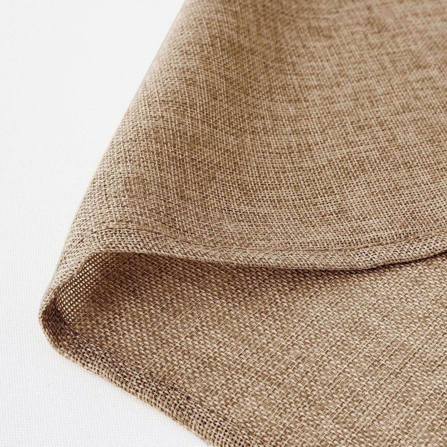 Faux Burlap Jute 54"x96" Rectangle Tablecloth Natural - Rustic Event Table Linen