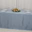 Lamour Satin 90"x156" Rectangle Tablecloth Dusty Blue - Luxurious, Soft Seamless Table Cover