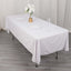 Scuba Rectangular 60"x102" Tablecloth White - Wrinkle Free & Stain Resistant Table Cover for Weddings and Banquets