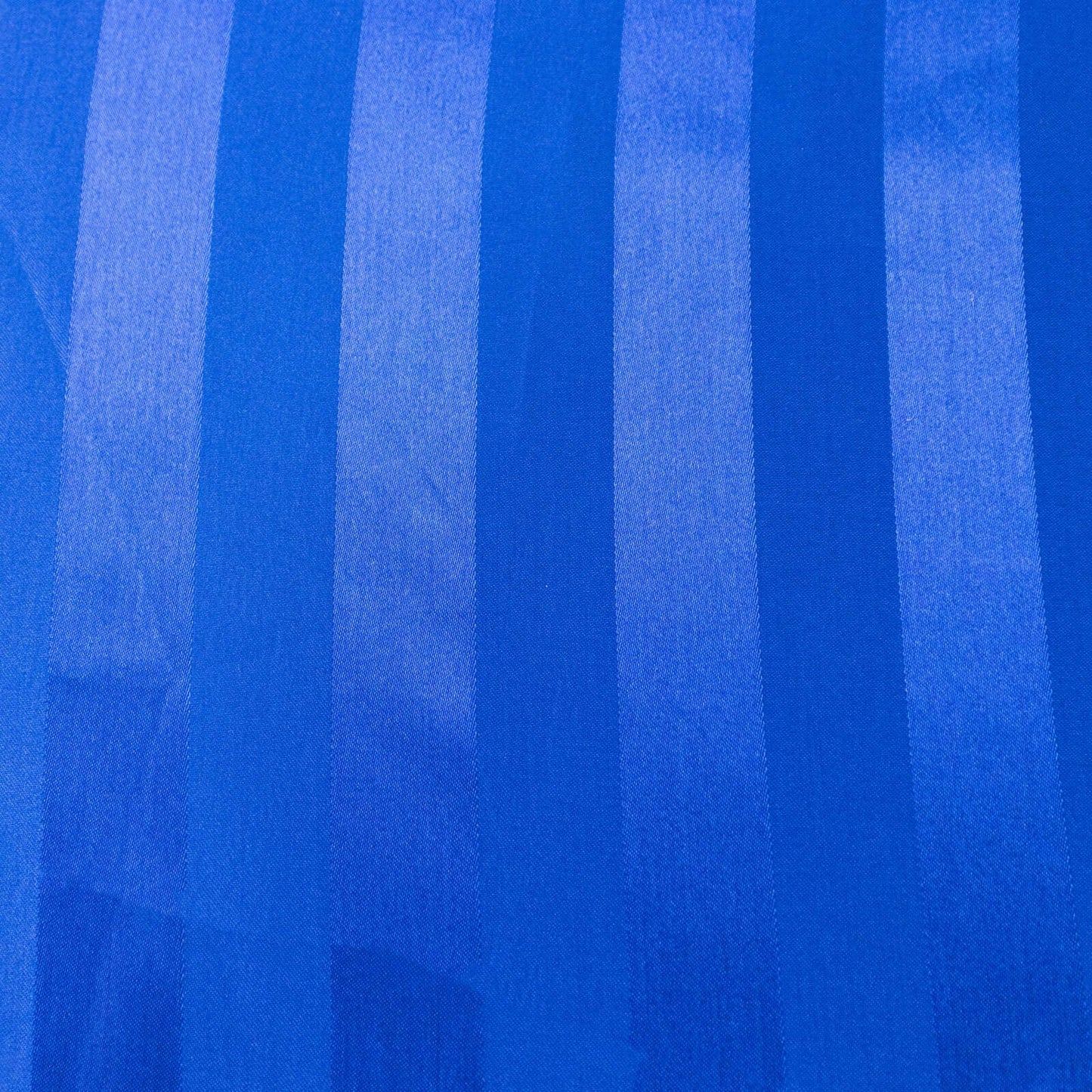 Satin Striped 120" Round Tablecloth Royal Blue - Silky Smooth Seamless Table Cover