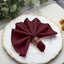 5 Pack Polyester 17"x17" Napkins Burgundy - Durable & Wrinkle Resistant Dinner Napkins