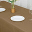 Polyester 90"x132" Rectangle Tablecloth Taupe - Seamless Wrinkle-Resistant Table Cover