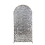7ft Sparkly Silver Big Payette Sequin Fitted Wedding Arch Cover for Round Top Chiara Backdrop Stand