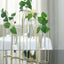 Set of 5 Wedding Centerpieces Gold Frame Conjoined Geometric Design - Test Tube Hydroponic Vases 12"