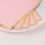 50-Pack Paper Dinner Napkins Pink with Gold Foil Edge 2 Ply - Stylish Disposable Napkins