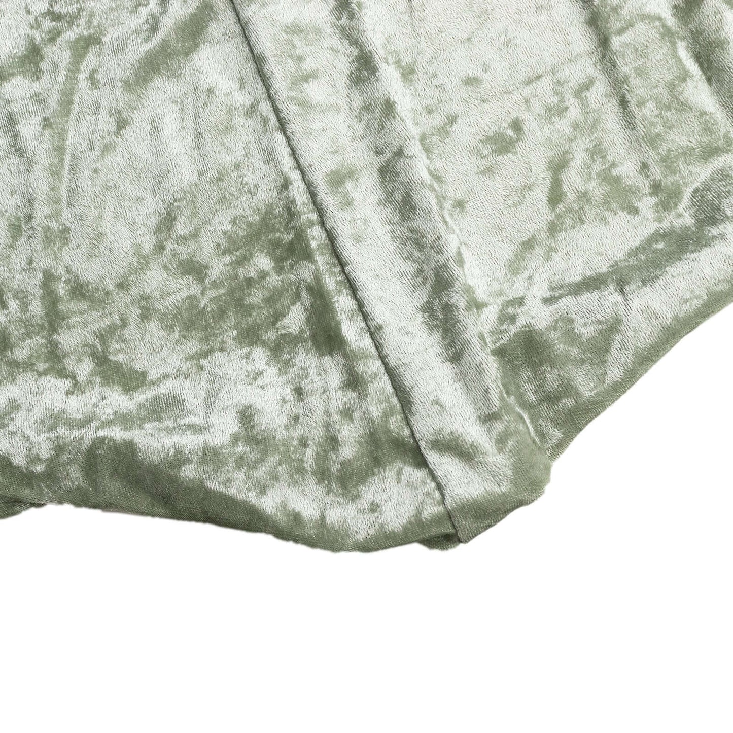 Crushed Velvet Spandex 30" Round Cocktail Table Cover Sage Green Smooth Highboy Tablecloth
