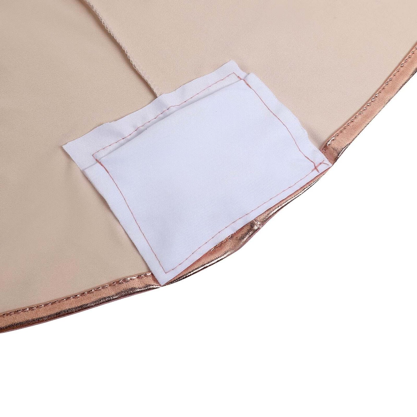 Metallic Spandex 30" Fitted Round Cocktail Table Cover Blush Highboy Tablecloth - Stretch Fit & Water-Resistant