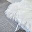 Faux Sheepskin 20" Cushion Cover with Soft Plush Finish White - Stylish Small Shag Area Rug for Events