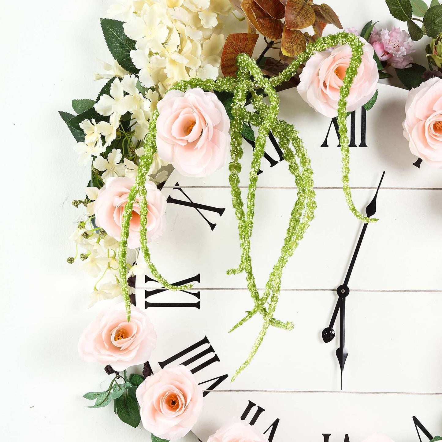 6ft Blush Artificial Silk Rose Hanging Flower Garland Vine