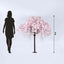 5ft Artificial Cherry Blossom Tree Blush â€“ Silk Sakura Wishing Tree with Sturdy Metal Base & Realistic Fiberglass Trunk