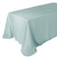 Faux Linen 90"x132" Rectangular Tablecloth Dusty Blue - Slubby Texture Wrinkle-Resistant Seamless Table Cover