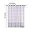 2 Pack White Lavender Lilac Cabana Print Faux Linen Curtain Panels With Chrome Grommet - 52"x84"