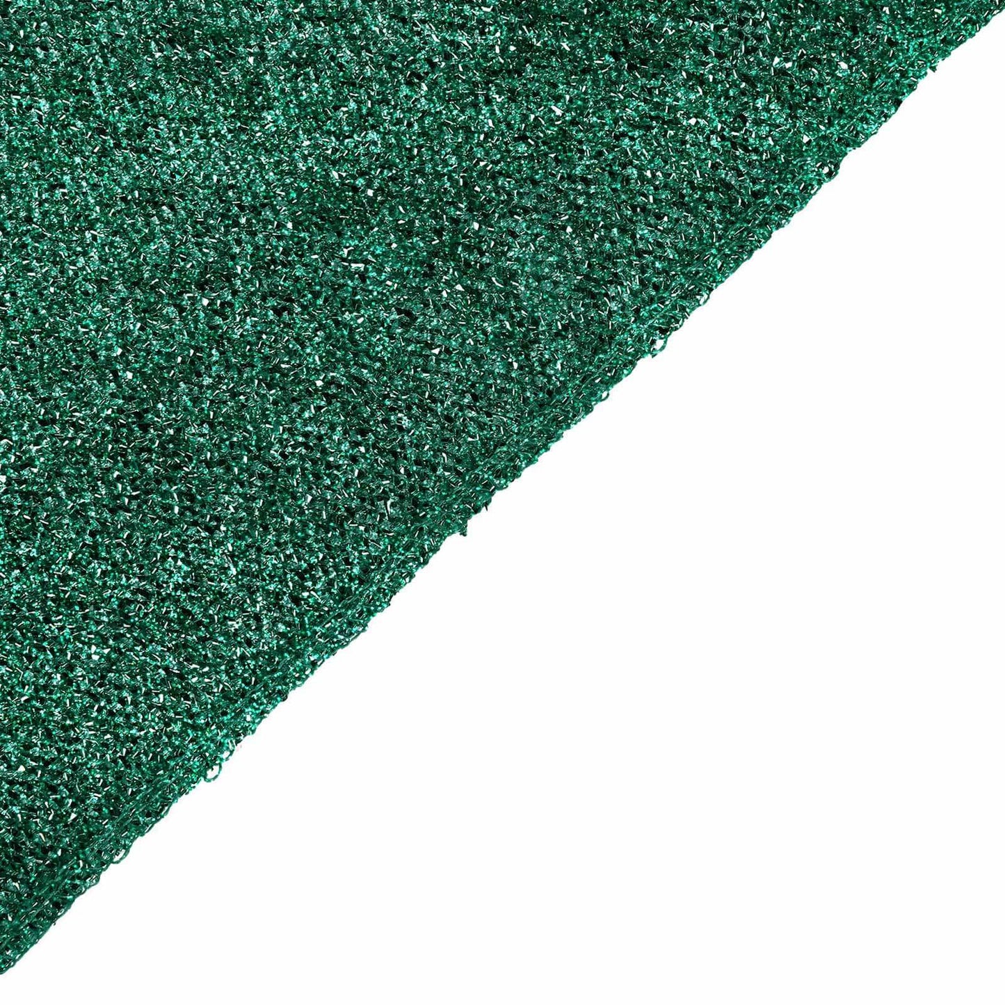20ftx10ft Hunter Emerald Green Metallic Shimmer Tinsel Event Curtain Drapes, Backdrop Event Panel