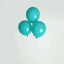 25 Pack 12" Matte Pastel Peacock Teal Helium Air Latex Party Balloons