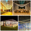 10ftx30ft LED Curtain String Lights, 8 Modes Warm White 900 LED Plug-in Waterproof Fairy Lights for Indoor Outdoor Backdrop