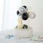 11 Pcs Balloon Cake Topper Black, Silver and Clear - Whimsical Clustered Mini Garland Cake Inserts DIY Party Decorations