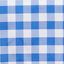 Polyester 54"x54" Table Overlay Square Tablecloth White/Blue - Checkered Buffalo Plaid Design for Casual Table Settings