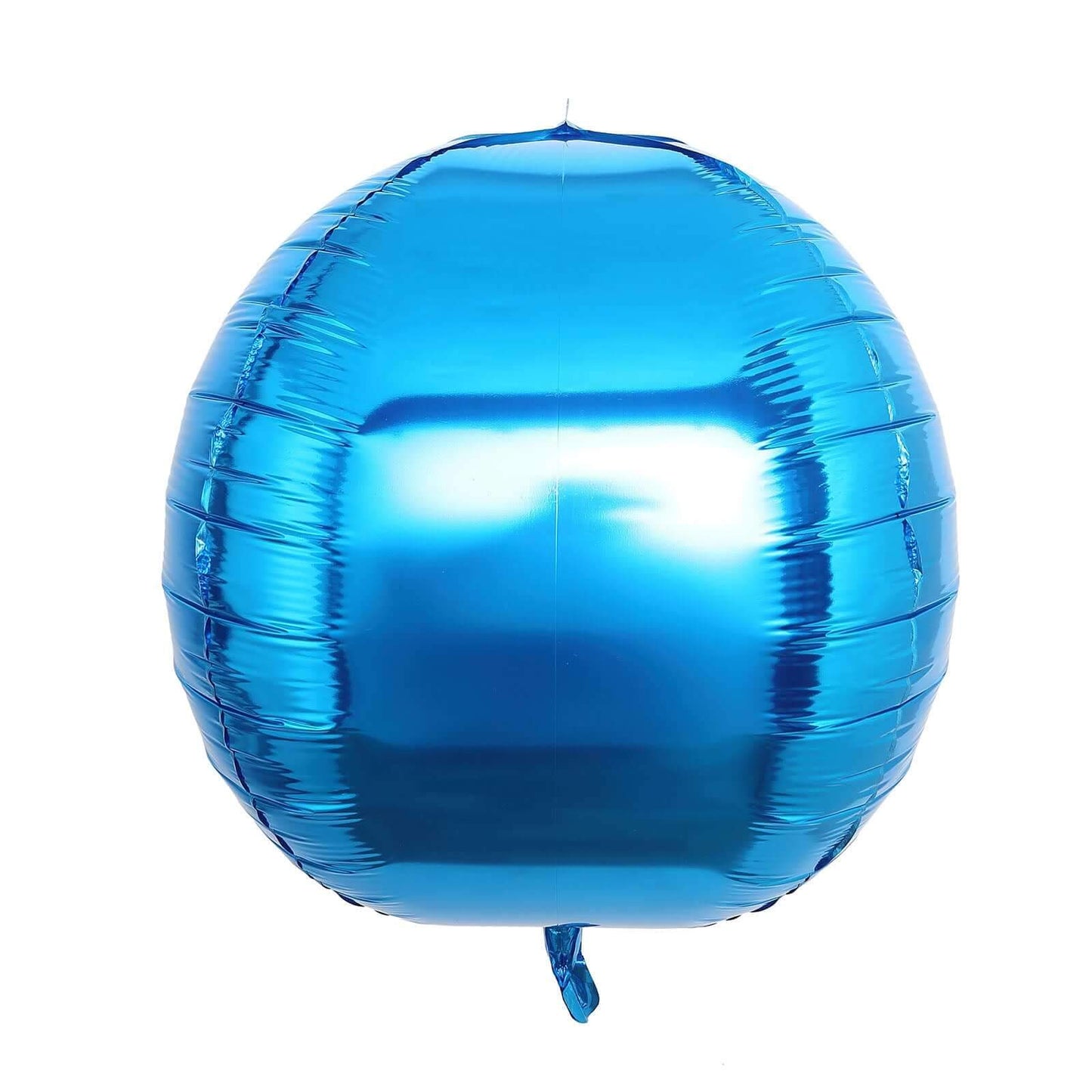 2 Pack 18" 4D Royal Blue Sphere Mylar Foil Helium or Air Balloons