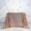 Sequin 90"x90" Table Overlay Square Tablecloth Blush - Sparkly Table Cover