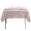 Sequin 60"x60" Table Overlay Square Tablecloth Blush - Luxe Wedding Table Topper