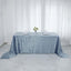 Premium Velvet 90"x132" Rectangle Tablecloth Dusty Blue - Reusable Soft & Seamless Table Cover