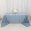 Scuba Rectangular 90"x156" Tablecloth Dusty Blue - Wrinkle Free, Stain Resistant & Seamless Table Cover