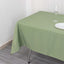 Premium Polyester 60"x102" Rectangle Tablecloth Dusty Sage Green - Durable 220GSM Wrinkle-Resistant Table Cover