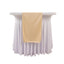Scuba Polyester 12"x108" Table Runner Beige - Wrinkle-Free Table Linen