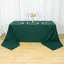 Premium Polyester 90"x156" Rectangle Tablecloth Hunter Emerald Green - Seamless 220GSM Stain-Resistant Table Cover