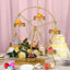 Metal Ferris Wheel Cupcake Holder Gold - Large Decorative Rotating Dessert Display Stand for Carnival-Themed Events Baby Showers & Weddings 23"