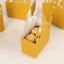 20 Pack Gold Glitter Fairy Tale Castle Favor Boxes, Princess Theme Cardstock Paper Candy Boxes Party Decorations - 3.5"x2"x6.5"