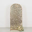6ft Sparkly Champagne Big Payette Sequin Fitted Wedding Arch Cover for Round Top Chiara Backdrop Stand