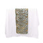 Sequin Mesh 12"x108" Table Runner Hunter Emerald Green/Gold Stylish Wave Embroidery